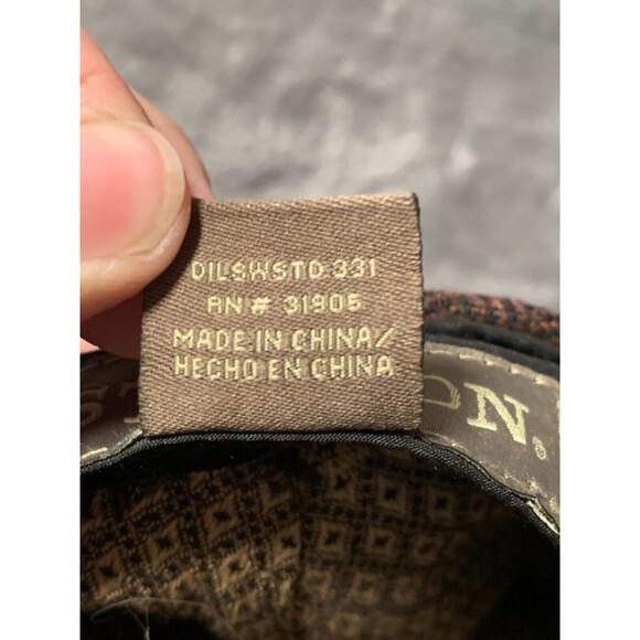 Stetson Brown Herringbone Flat Cap - Picture 12 of 14